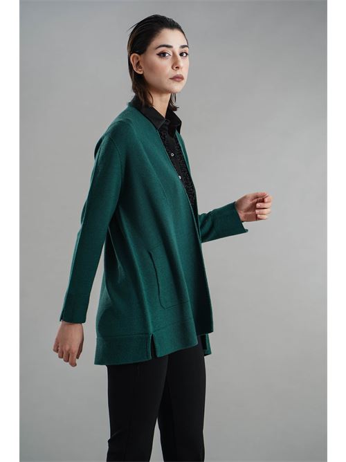 Cardigan in lana merino Grandi Francesco | 250217VERDE BOSCO